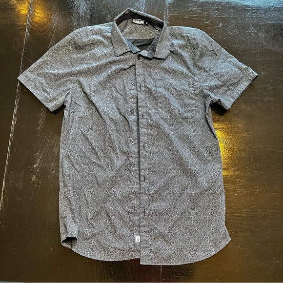 ChefWorks Small Gray Black Restaurant Work Extra Pair Button Down Shirt - Picture 1 of 6